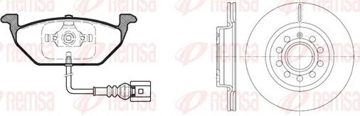 Remsa 8633.05 - Bremžu komplekts, Disku bremzes www.autospares.lv