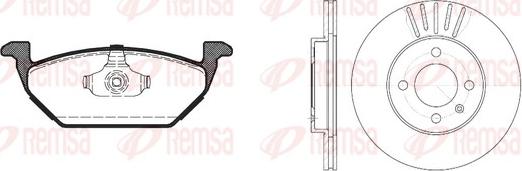 Remsa 8633.03 - Bremžu komplekts, Disku bremzes www.autospares.lv