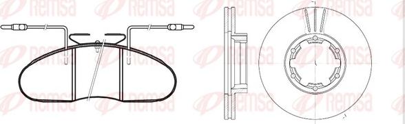 Remsa 8048.00 - Bremžu komplekts, Disku bremzes autospares.lv