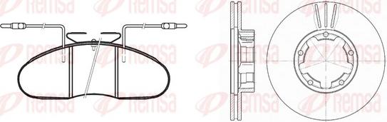 Remsa 8048.01 - Bremžu komplekts, Disku bremzes autospares.lv