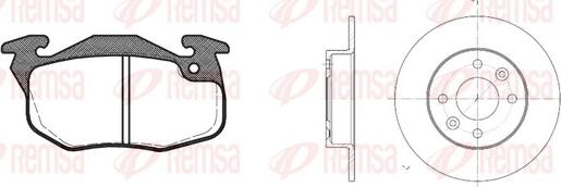 Remsa 8192.04 - Bremžu komplekts, Disku bremzes autospares.lv