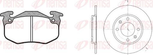 Remsa 8144.02 - Дисковый тормозной механизм, комплект www.autospares.lv