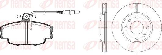 Remsa 8141.03 - Bremžu komplekts, Disku bremzes www.autospares.lv