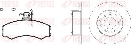 Remsa 8143.00 - Bremžu komplekts, Disku bremzes autospares.lv