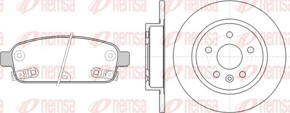 Remsa 81432.00 - Bremžu komplekts, Disku bremzes www.autospares.lv