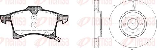 Remsa 81036.02 - Bremžu komplekts, Disku bremzes www.autospares.lv