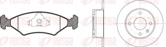 Remsa 8119.00 - Bremžu komplekts, Disku bremzes www.autospares.lv