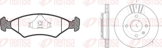 Remsa 8119.01 - Дисковый тормозной механизм, комплект www.autospares.lv