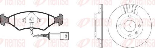 Remsa 8119.02 - Дисковый тормозной механизм, комплект www.autospares.lv