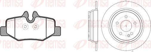 Remsa 81110.00 - Bremžu uzliku kompl., Disku bremzes www.autospares.lv