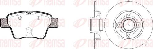 Remsa 81138.00 - Bremžu komplekts, Disku bremzes www.autospares.lv