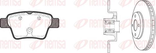 Remsa 81138.20 - Bremžu komplekts, Disku bremzes www.autospares.lv