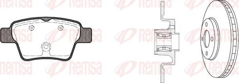 Remsa 81138.21 - Bremžu komplekts, Disku bremzes www.autospares.lv