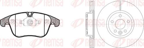 Remsa 81219.00 - Bremžu komplekts, Disku bremzes www.autospares.lv