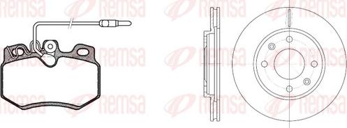 Remsa 8170.03 - Bremžu komplekts, Disku bremzes www.autospares.lv