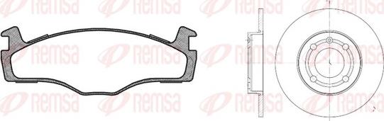 Remsa 8171.04 - Bremžu komplekts, Disku bremzes www.autospares.lv