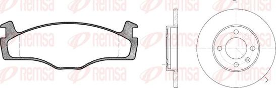 Remsa 8171.01 - Brake Set, disc brakes www.autospares.lv