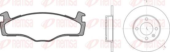 Remsa 8171.03 - Дисковый тормозной механизм, комплект www.autospares.lv