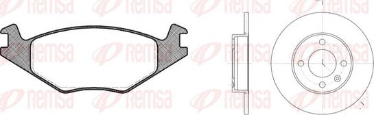 Remsa 8171.02 - Brake Set, disc brakes www.autospares.lv