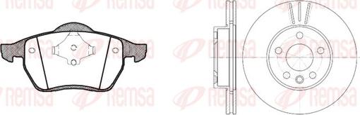 Remsa 8390.04 - Дисковый тормозной механизм, комплект www.autospares.lv