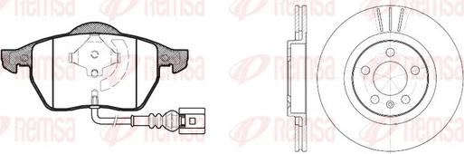 Remsa 8390.06 - Bremžu komplekts, Disku bremzes autospares.lv