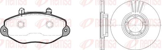 Remsa 8392.01 - Bremžu komplekts, Disku bremzes www.autospares.lv