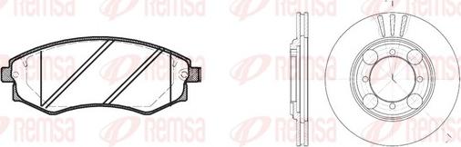 Remsa 8318.01 - Bremžu komplekts, Disku bremzes www.autospares.lv