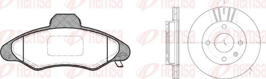 Remsa 8331.01 - Дисковый тормозной механизм, комплект www.autospares.lv