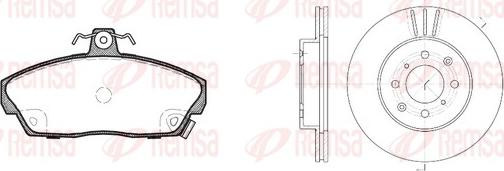 Remsa 8337.01 - Bremžu komplekts, Disku bremzes www.autospares.lv