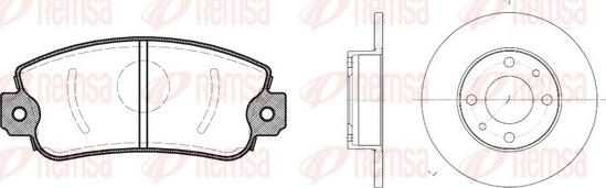 Remsa 8372.00 - Дисковый тормозной механизм, комплект www.autospares.lv