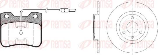 Remsa 8247.00 - Bremžu komplekts, Disku bremzes www.autospares.lv