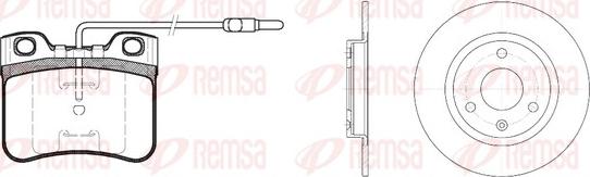 Remsa 8247.02 - Bremžu komplekts, Disku bremzes www.autospares.lv