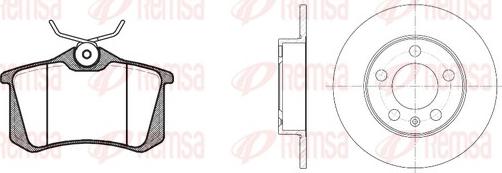 Remsa 8263.04 - Bremžu komplekts, Disku bremzes www.autospares.lv