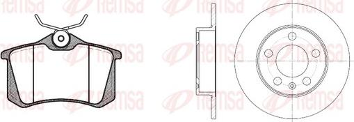 Remsa 8263.01 - Bremžu komplekts, Disku bremzes www.autospares.lv