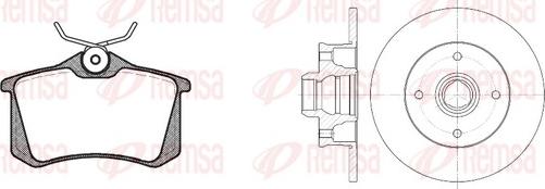 Remsa 8263.02 - Дисковый тормозной механизм, комплект www.autospares.lv