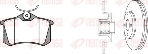 Remsa 8263.23 - Bremžu komplekts, Disku bremzes www.autospares.lv