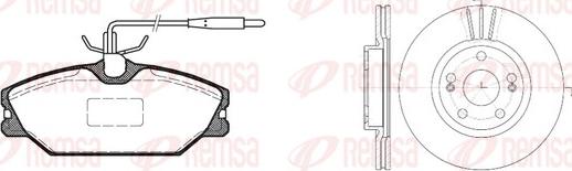 Remsa 8208.05 - Bremžu komplekts, Disku bremzes www.autospares.lv