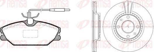 Remsa 8208.00 - Bremžu komplekts, Disku bremzes www.autospares.lv