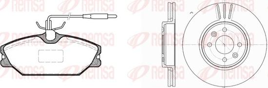 Remsa 8208.03 - Bremžu komplekts, Disku bremzes www.autospares.lv