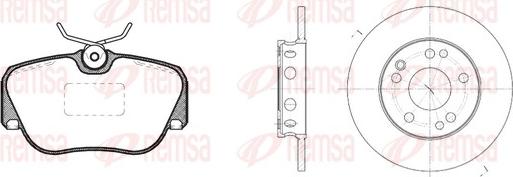 Remsa 8284.00 - Bremžu komplekts, Disku bremzes autospares.lv