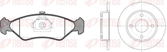 Remsa 8285.01 - Дисковый тормозной механизм, комплект www.autospares.lv