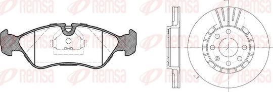 Remsa 8286.00 - Bremžu komplekts, Disku bremzes www.autospares.lv