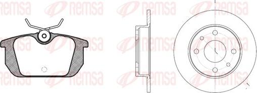 Remsa 8231.00 - Bremžu komplekts, Disku bremzes www.autospares.lv