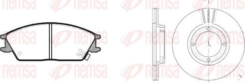 Remsa 8224.00 - Bremžu komplekts, Disku bremzes autospares.lv