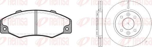 Remsa 8220.00 - Bremžu komplekts, Disku bremzes www.autospares.lv