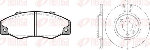 Remsa 8220.01 - Bremžu komplekts, Disku bremzes www.autospares.lv