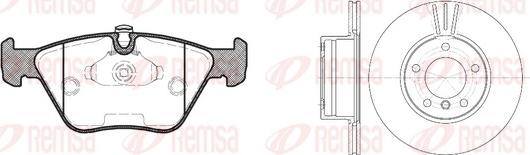 Remsa 8270.00 - Brake Set, disc brakes www.autospares.lv