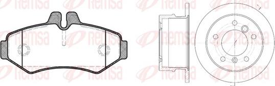 Remsa 8733.00 - Bremžu komplekts, Disku bremzes www.autospares.lv