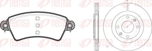 Remsa 8726.00 - Bremžu komplekts, Disku bremzes www.autospares.lv