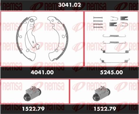 Remsa 3041.02 - Bremžu loku komplekts autospares.lv